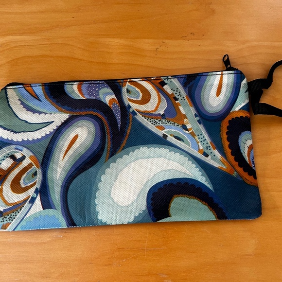 Luxury Modern Art Upcycled Pouch Bag - Picture 2 of 4